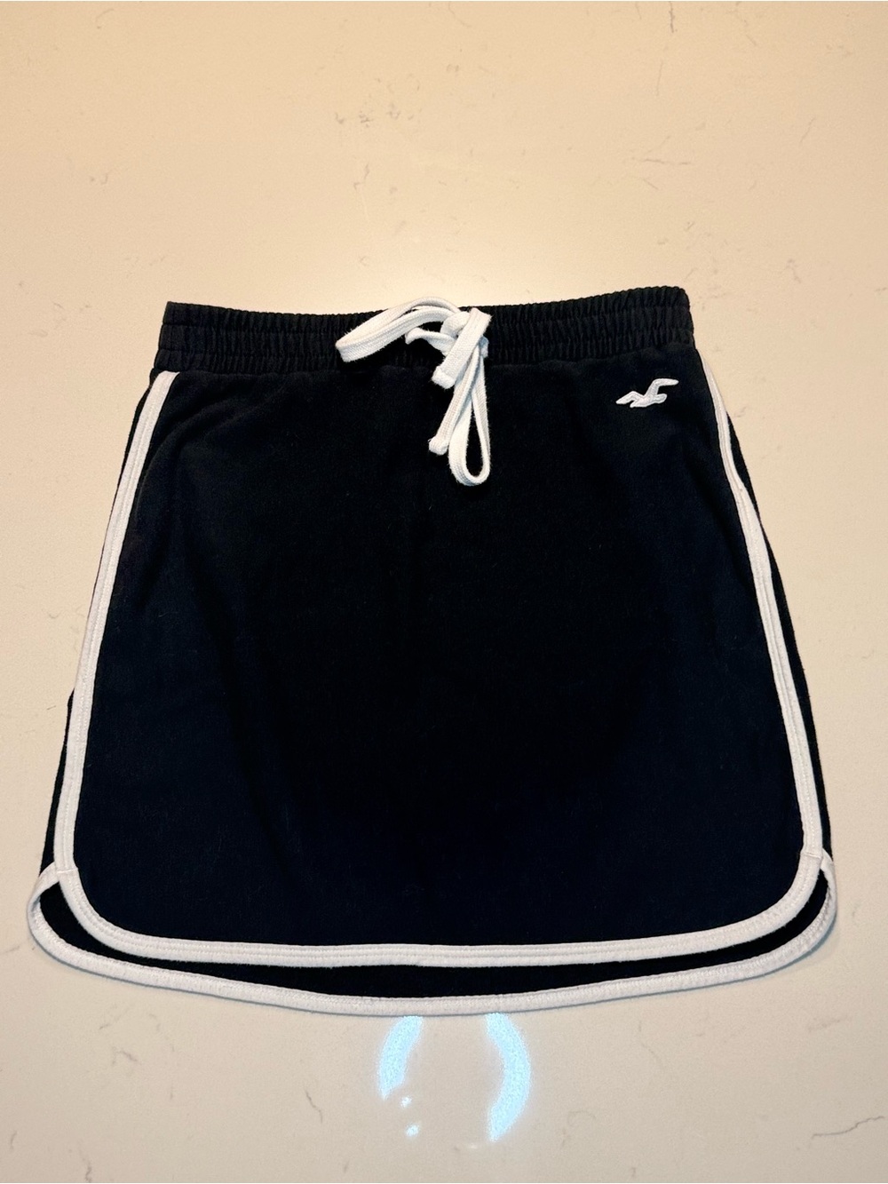 Hollister Black Skit with White Trim